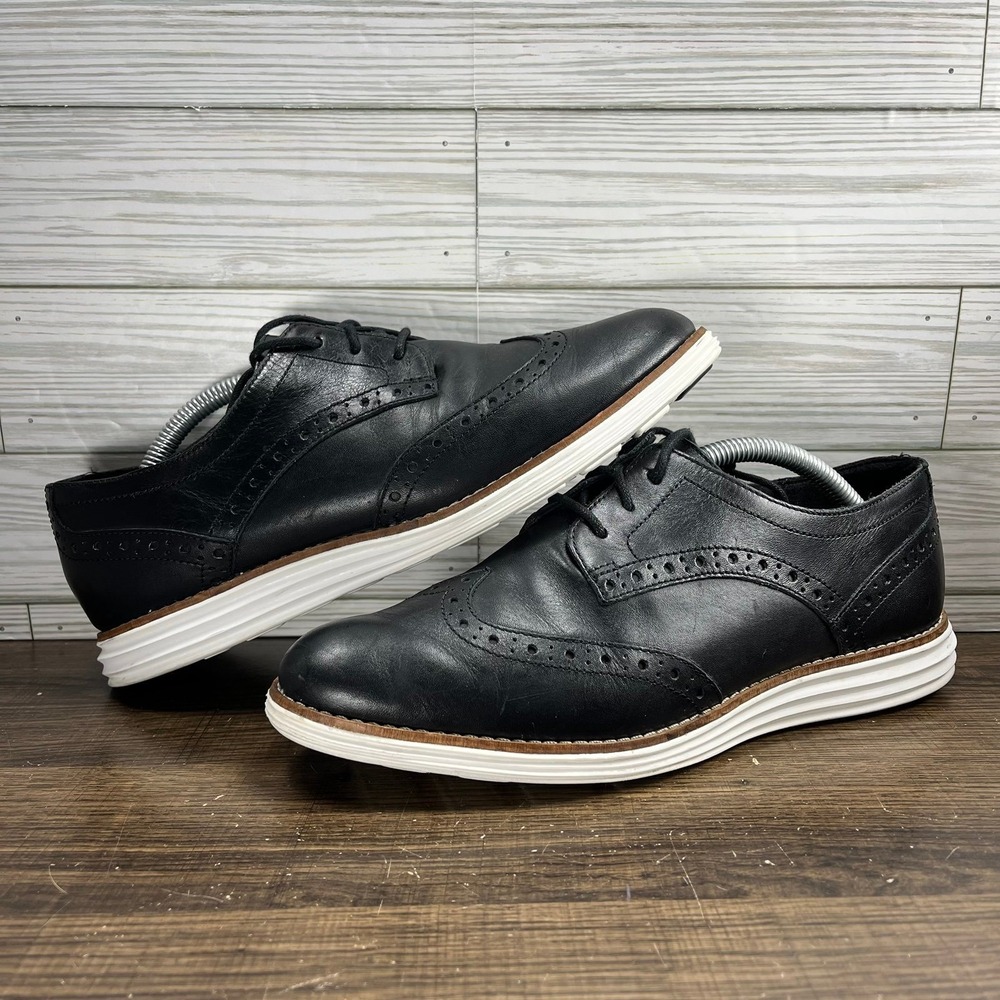 Cole Haan OriginalGrand Wingtip Oxford Women's Black Shoes - Women's 8.5 (B) - Picture 3 of 9